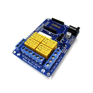 Arduino 繼電器擴展板 Relay Shieldv2.0 支持xbee控制 4路繼電器