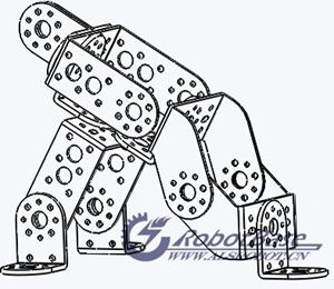 鋁合金舵機(jī)支架制作海豹