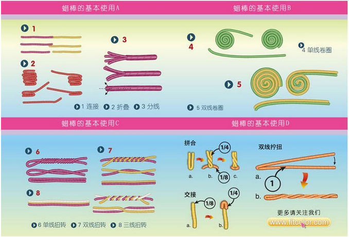蟲言蜜語 3D蠟線 棒棒蠟 兒童手工畫diy 30支 安全無毒 益智玩具 親子教育